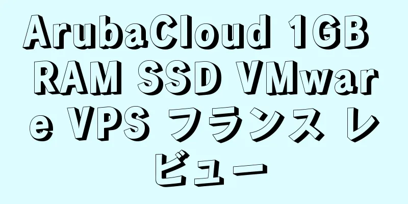 ArubaCloud 1GB RAM SSD VMware VPS フランス レビュー