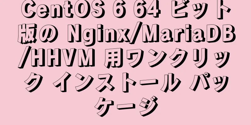 CentOS 6 64 ビット版の Nginx/MariaDB/HHVM 用ワンクリック インストール パッケージ