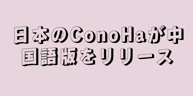 日本のConoHaが中国語版をリリース