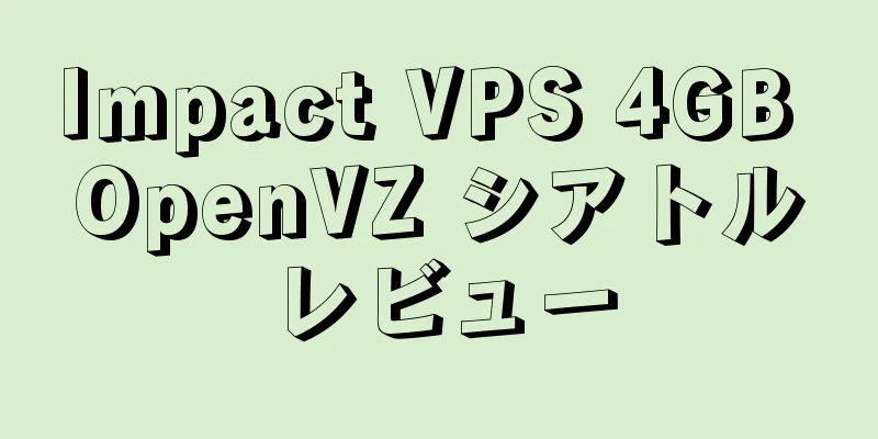 Impact VPS 4GB OpenVZ シアトルレビュー