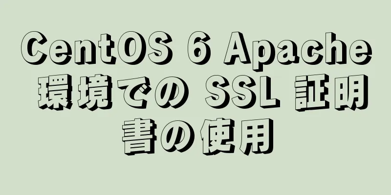 CentOS 6 Apache 環境での SSL 証明書の使用