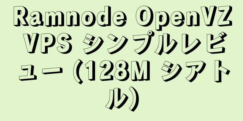 Ramnode OpenVZ VPS シンプルレビュー (128M シアトル)