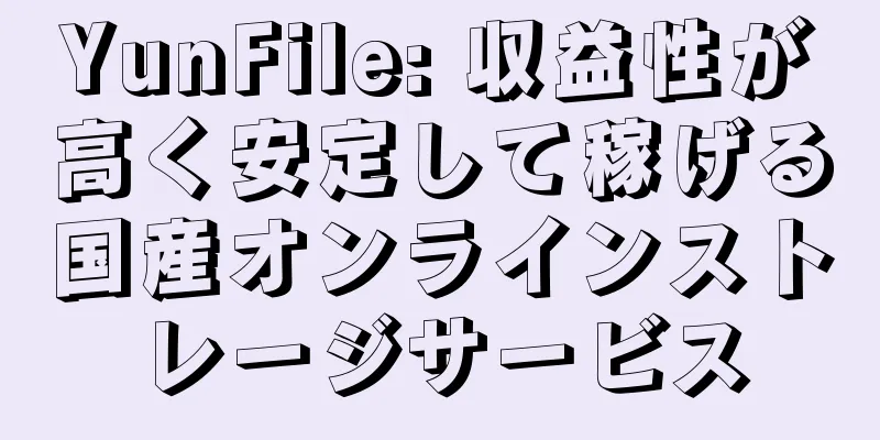 YunFile: 収益性が高く安定して稼げる国産オンラインストレージサービス