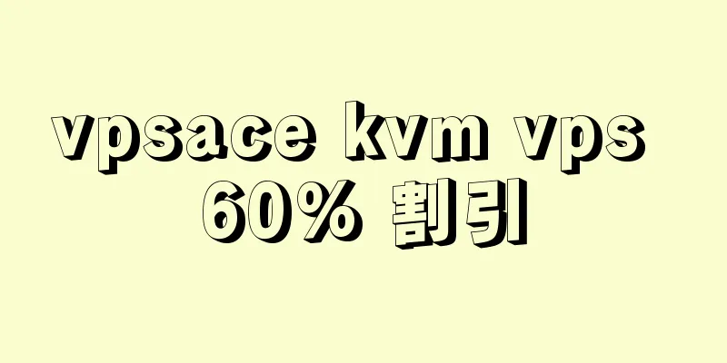 vpsace kvm vps 60% 割引