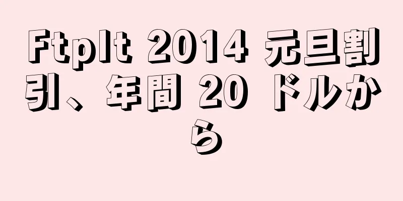 FtpIt 2014 元旦割引、年間 20 ドルから