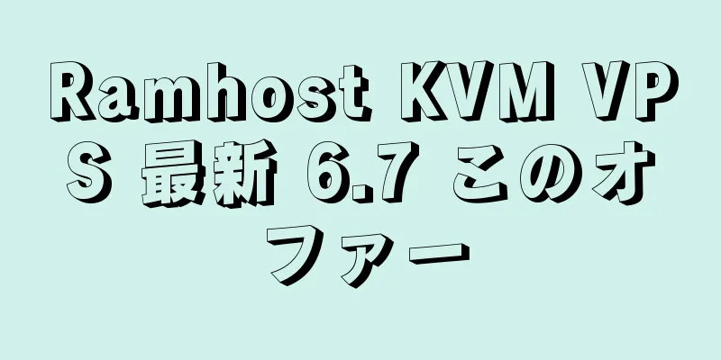 Ramhost KVM VPS 最新 6.7 このオファー