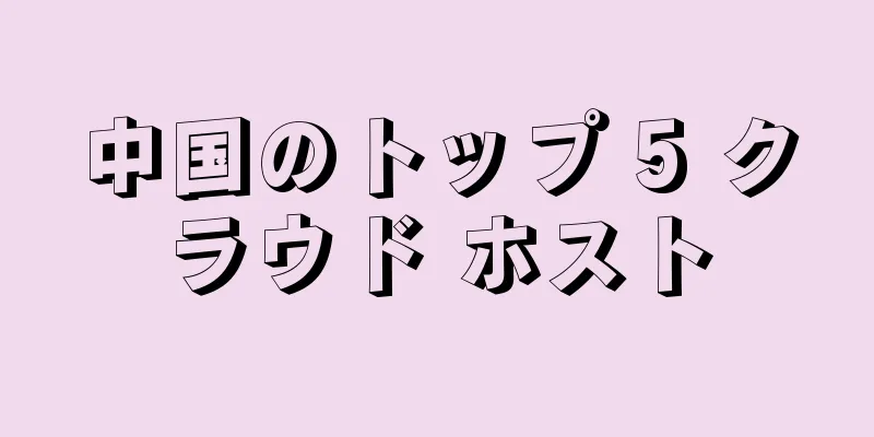 中国のトップ 5 クラウド ホスト