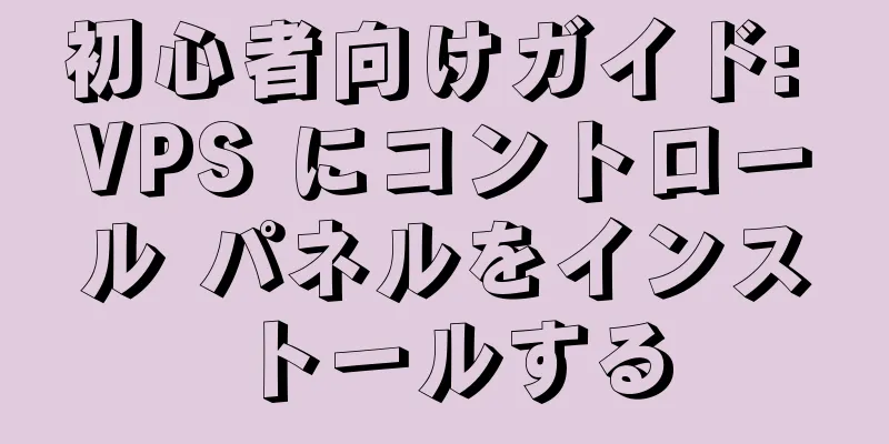 初心者向けガイド: VPS にコントロール パネルをインストールする