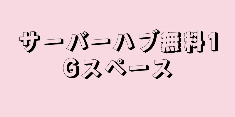 サーバーハブ無料1Gスペース