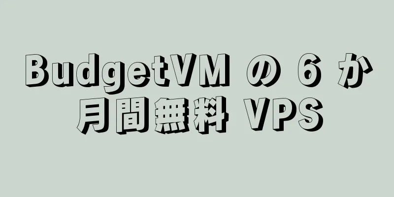 BudgetVM の 6 か月間無料 VPS