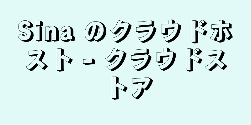 Sina のクラウドホスト - クラウドストア