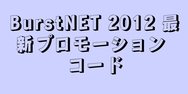 BurstNET 2012 最新プロモーション コード