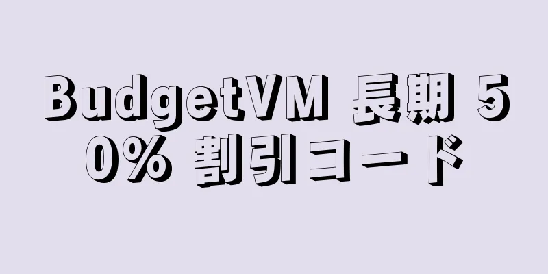 BudgetVM 長期 50% 割引コード