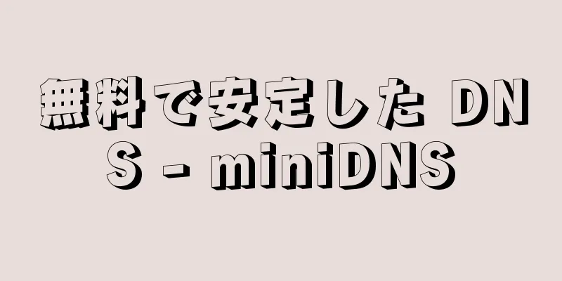 無料で安定した DNS - miniDNS