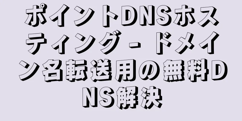 ポイントDNSホスティング - ドメイン名転送用の無料DNS解決