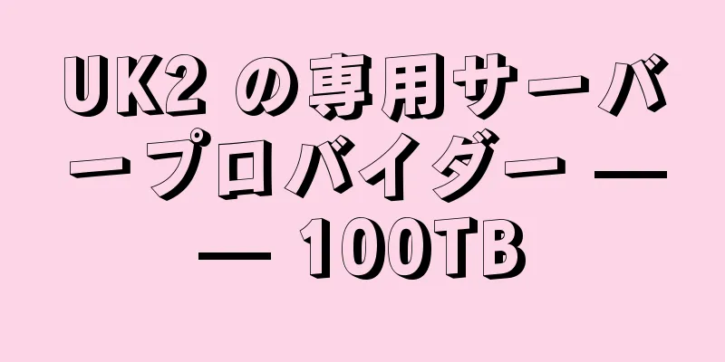 UK2 の専用サーバープロバイダー —— 100TB