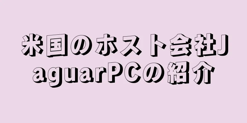 米国のホスト会社JaguarPCの紹介