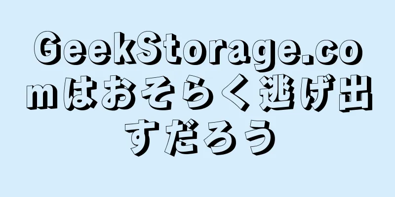 GeekStorage.comはおそらく逃げ出すだろう