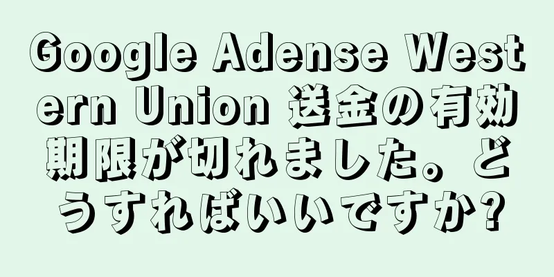 Google Adense Western Union 送金の有効期限が切れました。どうすればいいですか?