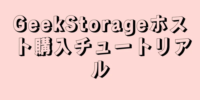 GeekStorageホスト購入チュートリアル