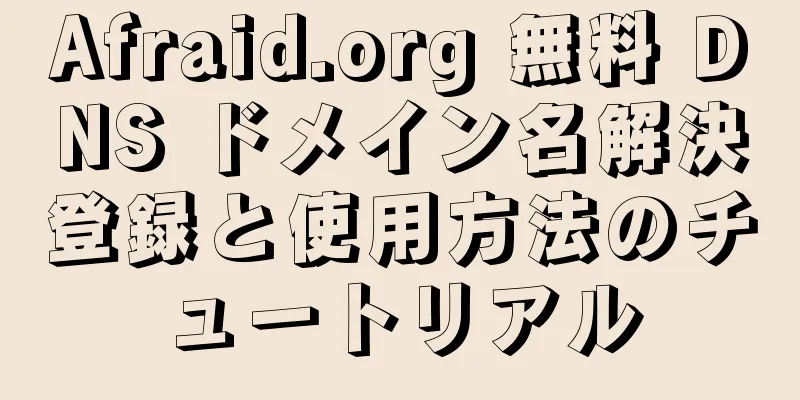 Afraid.org 無料 DNS ドメイン名解決登録と使用方法のチュートリアル