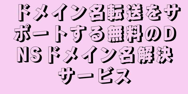 ドメイン名転送をサポートする無料のDNSドメイン名解決サービス