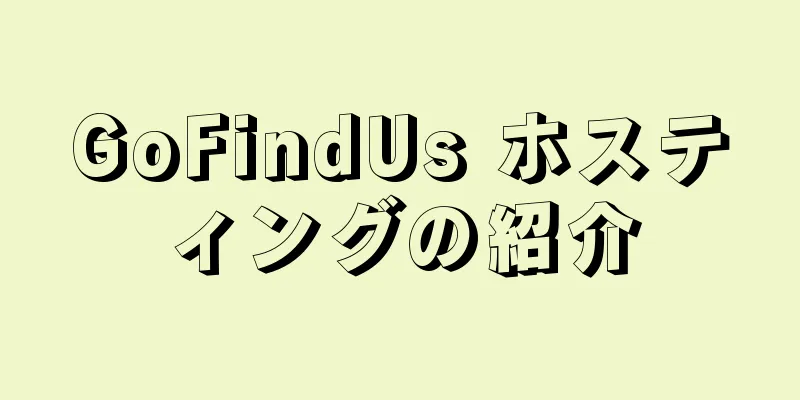 GoFindUs ホスティングの紹介