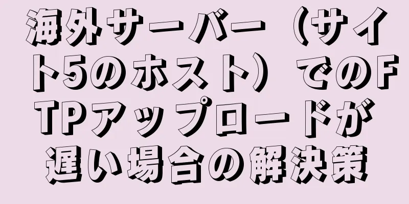 海外サーバー（サイト5のホスト）でのFTPアップロードが遅い場合の解決策