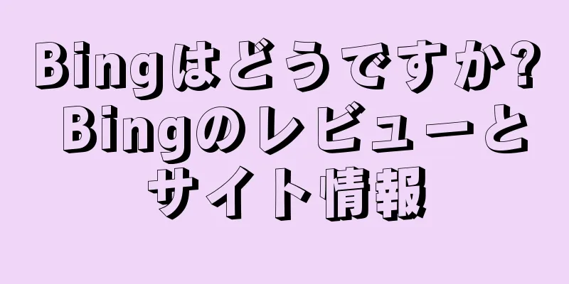 Bingはどうですか? Bingのレビューとサイト情報