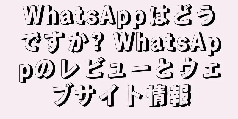 WhatsAppはどうですか? WhatsAppのレビューとウェブサイト情報