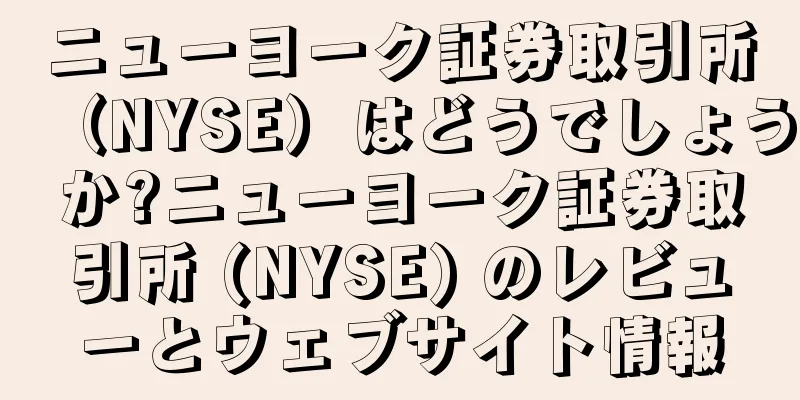 ニューヨーク証券取引所（NYSE）はどうでしょうか?ニューヨーク証券取引所 (NYSE) のレビューとウェブサイト情報
