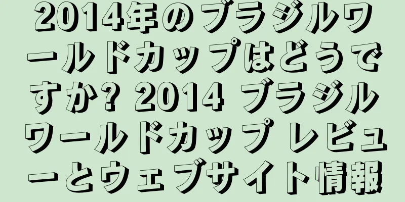 2014年のブラジルワールドカップはどうですか? 2014 ブラジルワールドカップ レビューとウェブサイト情報