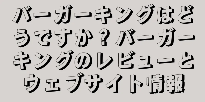 バーガーキングはどうですか？バーガーキングのレビューとウェブサイト情報