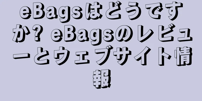 eBagsはどうですか? eBagsのレビューとウェブサイト情報