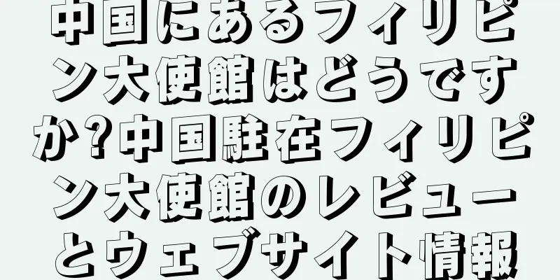 中国にあるフィリピン大使館はどうですか?中国駐在フィリピン大使館のレビューとウェブサイト情報