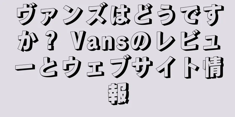 ヴァンズはどうですか？ Vansのレビューとウェブサイト情報