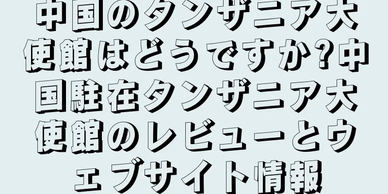 中国のタンザニア大使館はどうですか?中国駐在タンザニア大使館のレビューとウェブサイト情報