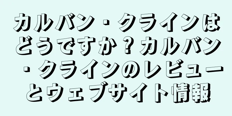 カルバン・クラインはどうですか？カルバン・クラインのレビューとウェブサイト情報