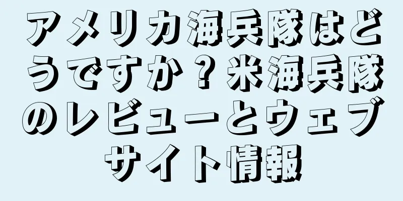 アメリカ海兵隊はどうですか？米海兵隊のレビューとウェブサイト情報