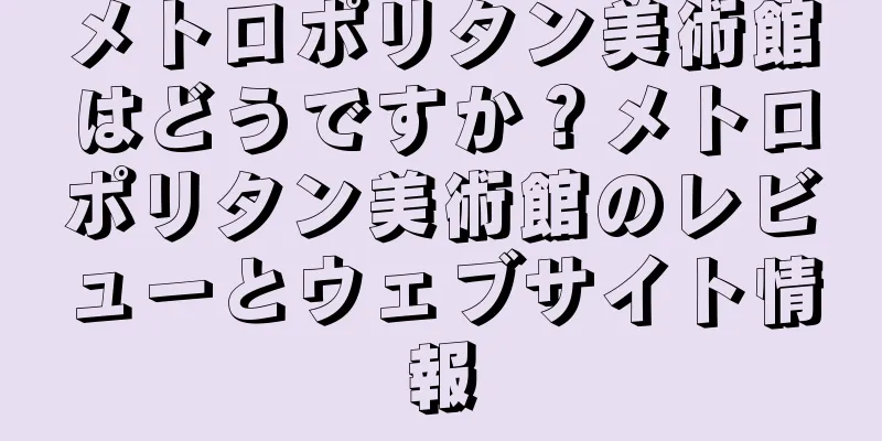 メトロポリタン美術館はどうですか？メトロポリタン美術館のレビューとウェブサイト情報