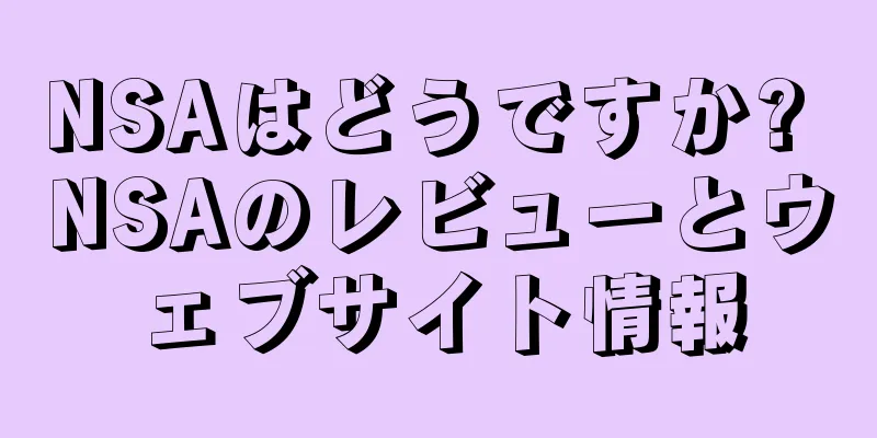 NSAはどうですか? NSAのレビューとウェブサイト情報