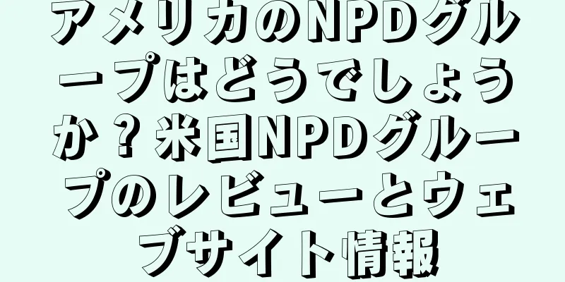 アメリカのNPDグループはどうでしょうか？米国NPDグループのレビューとウェブサイト情報