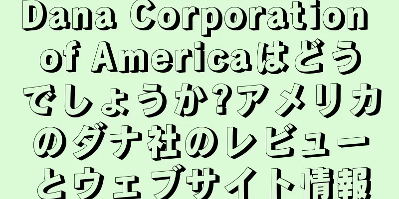 Dana Corporation of Americaはどうでしょうか?アメリカのダナ社のレビューとウェブサイト情報