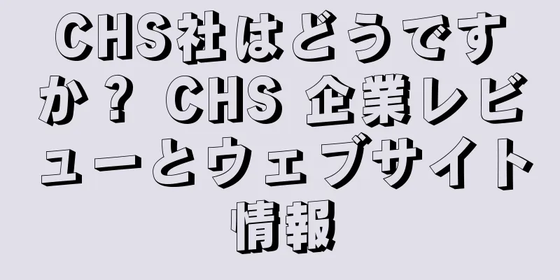 CHS社はどうですか？ CHS 企業レビューとウェブサイト情報
