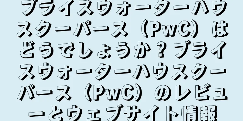 プライスウォーターハウスクーパース（PwC）はどうでしょうか？プライスウォーターハウスクーパース（PwC）のレビューとウェブサイト情報