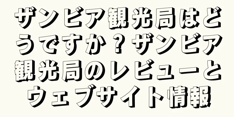 ザンビア観光局はどうですか？ザンビア観光局のレビューとウェブサイト情報