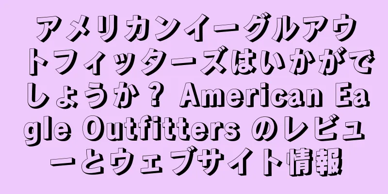 アメリカンイーグルアウトフィッターズはいかがでしょうか？ American Eagle Outfitters のレビューとウェブサイト情報