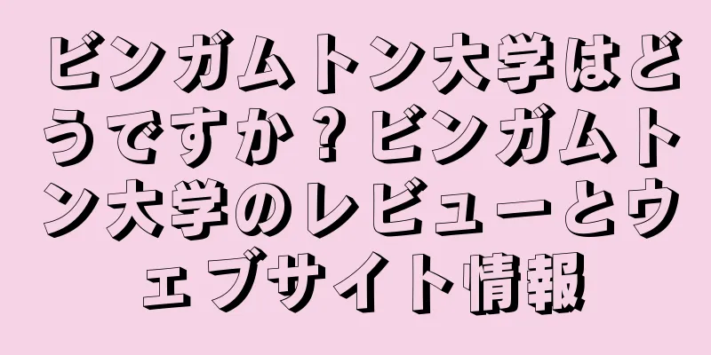 ビンガムトン大学はどうですか？ビンガムトン大学のレビューとウェブサイト情報