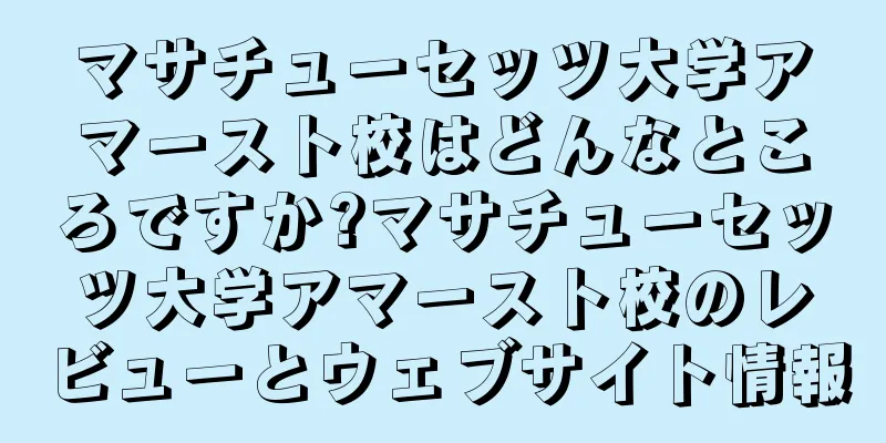 マサチューセッツ大学アマースト校はどんなところですか?マサチューセッツ大学アマースト校のレビューとウェブサイト情報