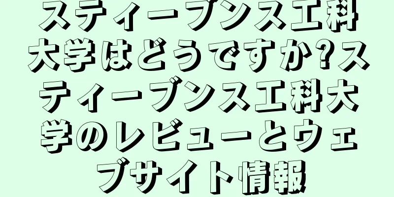スティーブンス工科大学はどうですか?スティーブンス工科大学のレビューとウェブサイト情報